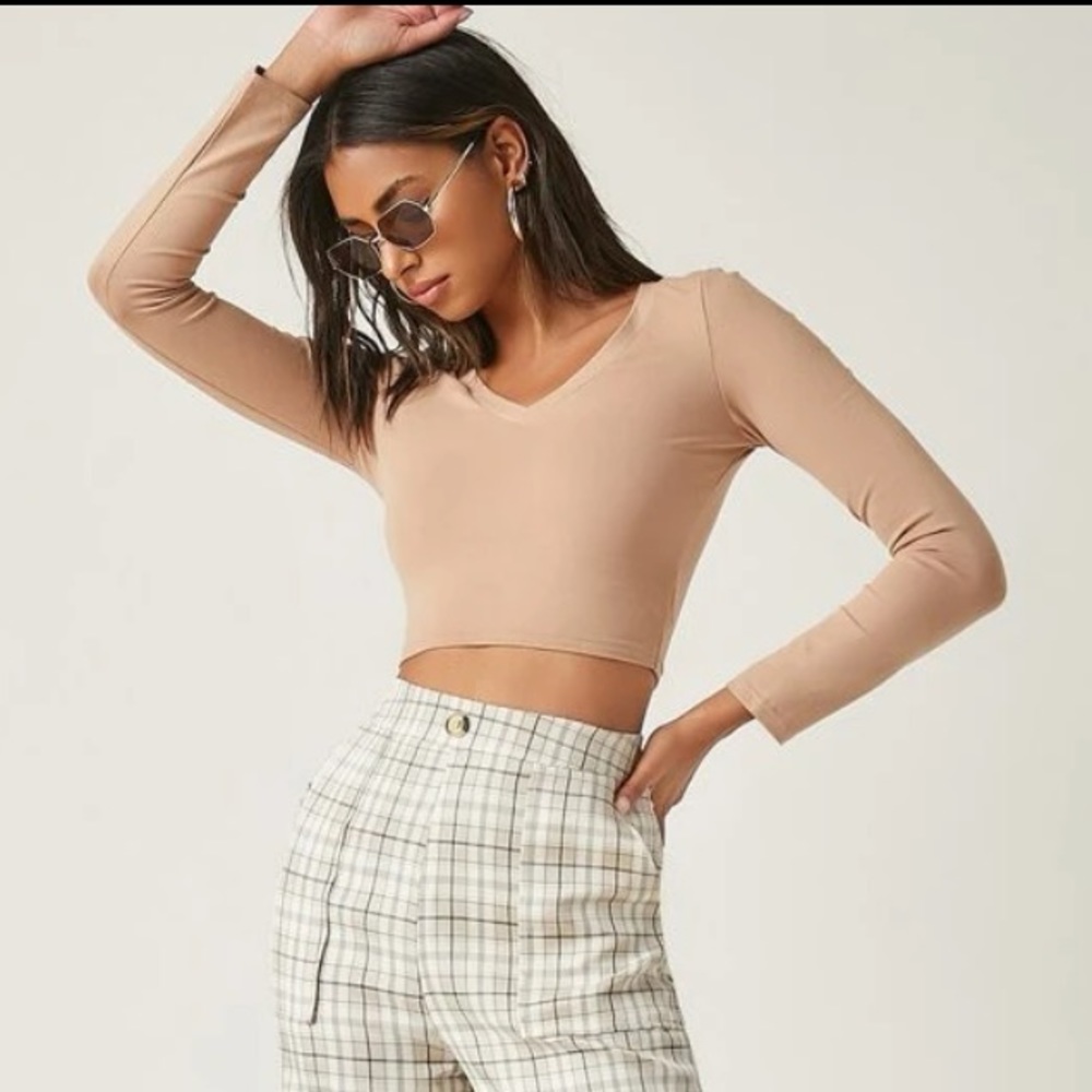 Solid Crop Top - image 5